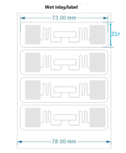 RFID Label Tags 13.56MHz 43*18mm Or Customized for B2B